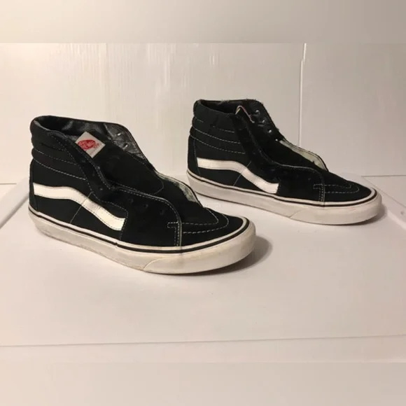 Vans skateboard shoe black/white unisex men 8 / women 9.5 - Picture 2 of 10